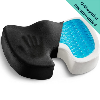 ZorVext™ TravelEase – Supportive Travel Cushion with Gel Memory Foam