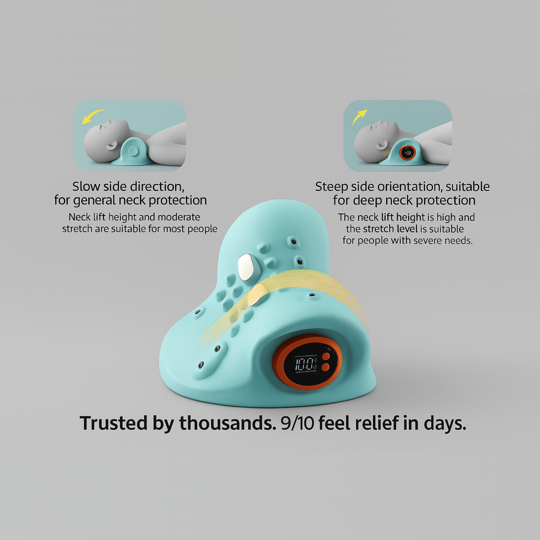 Upgraded Stretch+Heat Neck Pillow™ – Pain‑Free Posture Fix