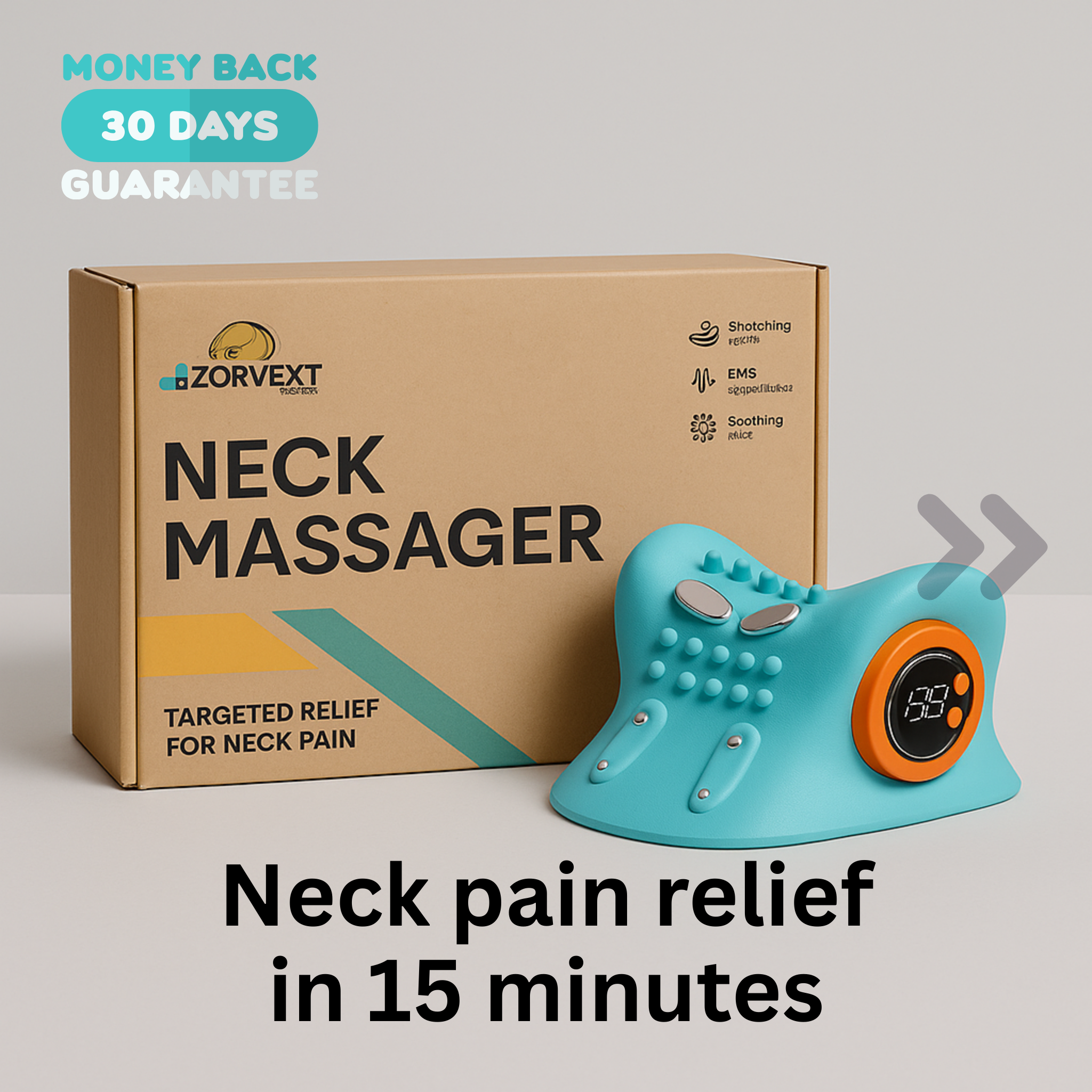 Upgraded Stretch+Heat Neck Pillow™ – Pain‑Free Posture Fix