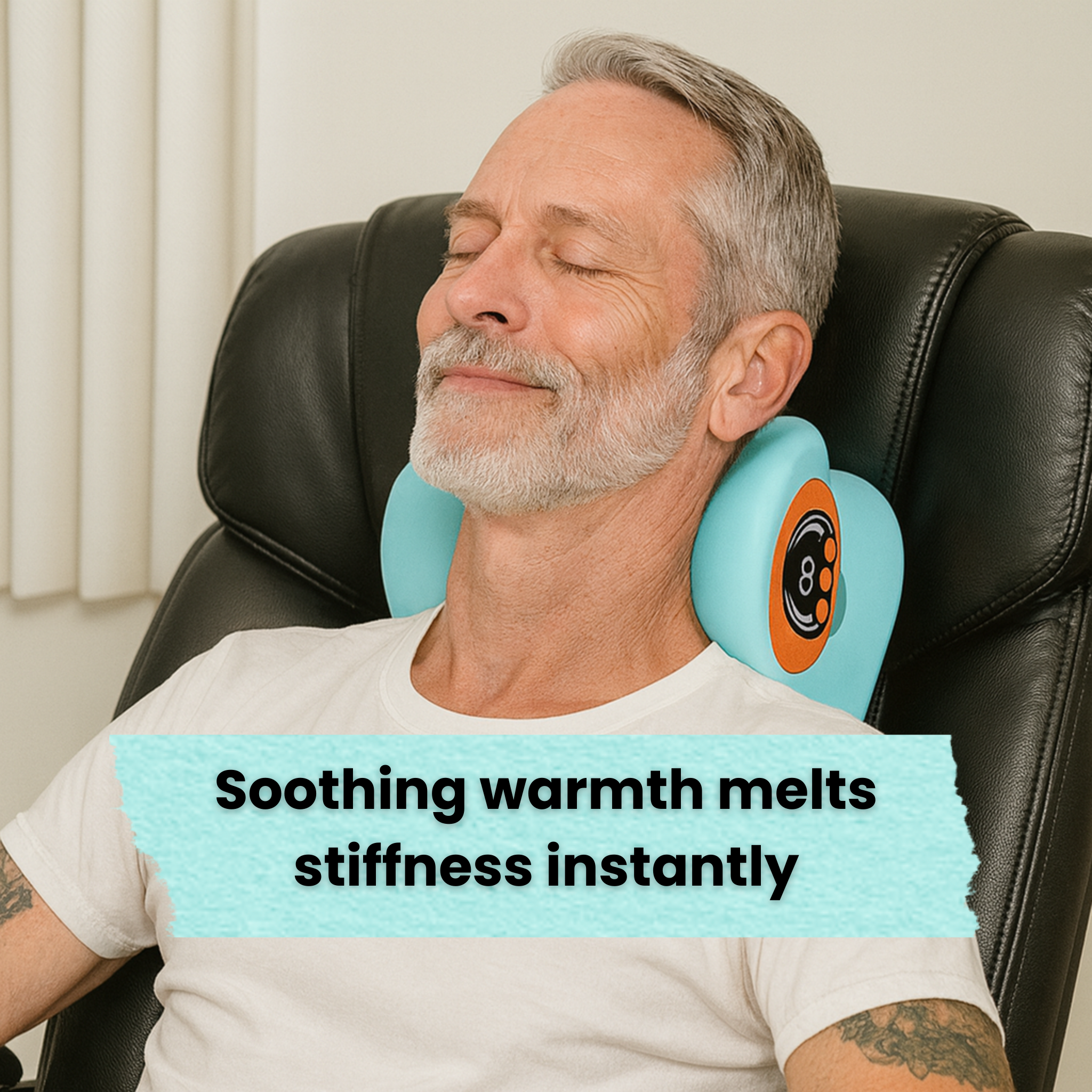 Upgraded Stretch+Heat Neck Pillow™ – Pain‑Free Posture Fix