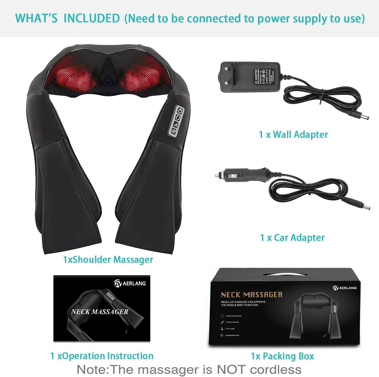 QuickHeat Shiatsu™ Massager – Deep Relief Without Limits