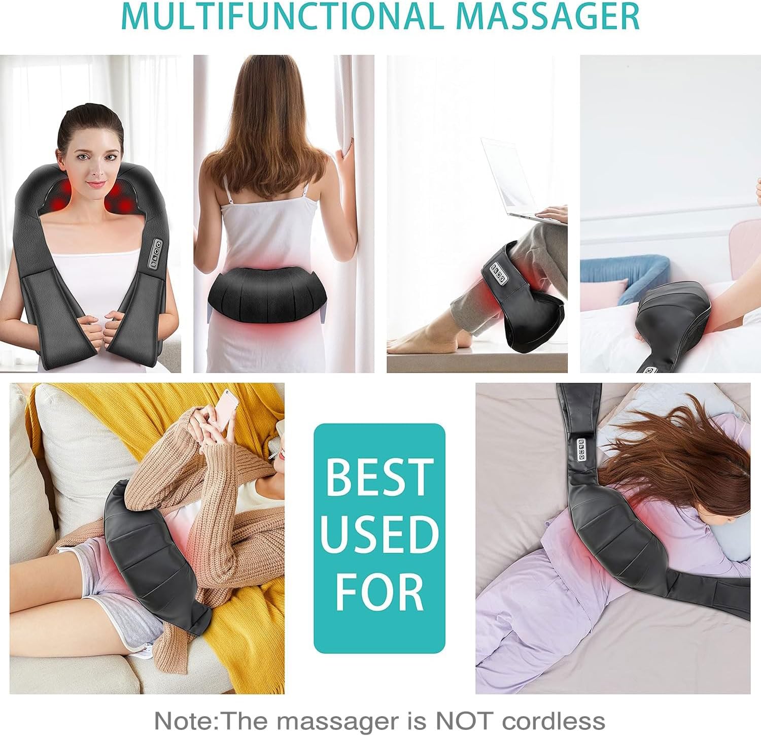 QuickHeat Shiatsu™ Massager – Deep Relief Without Limits