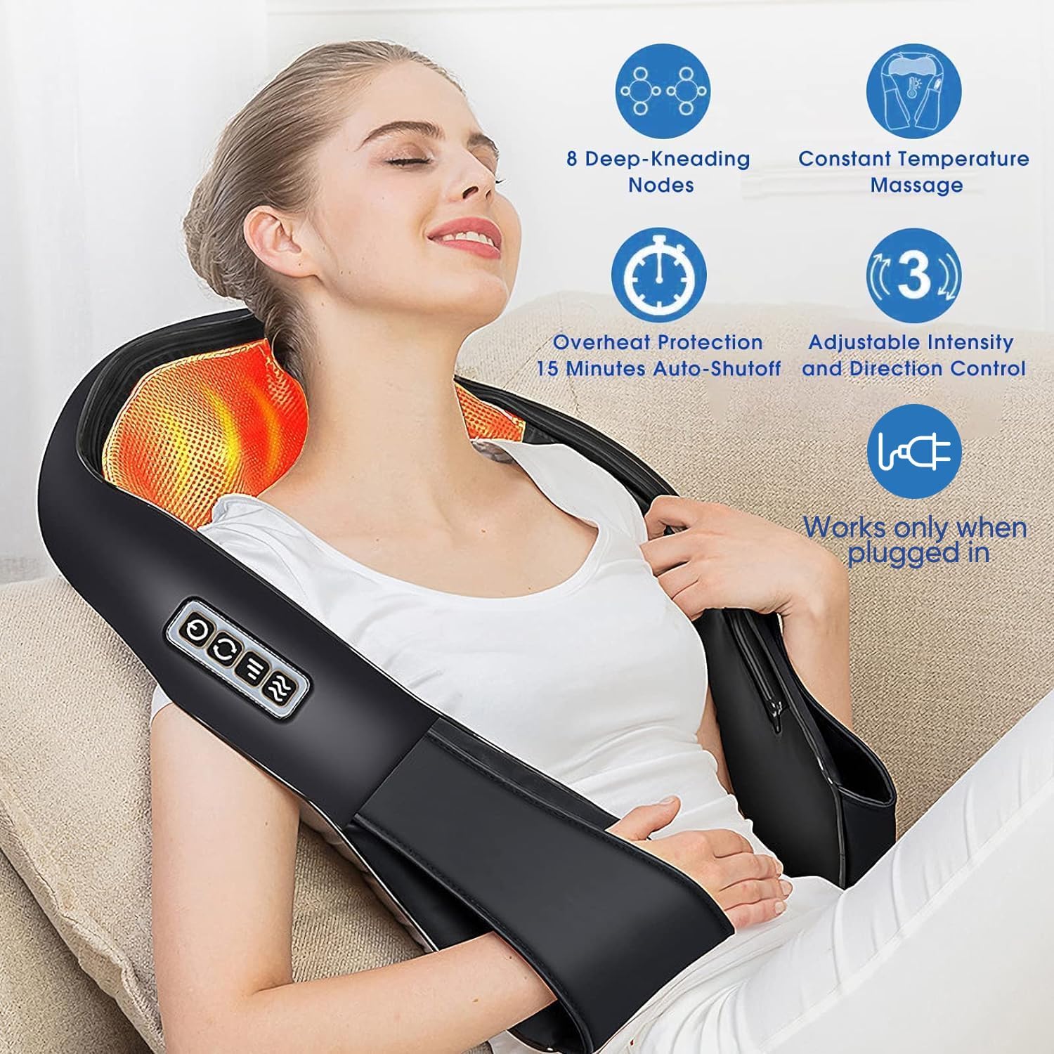QuickHeat Shiatsu™ Massager – Deep Relief Without Limits