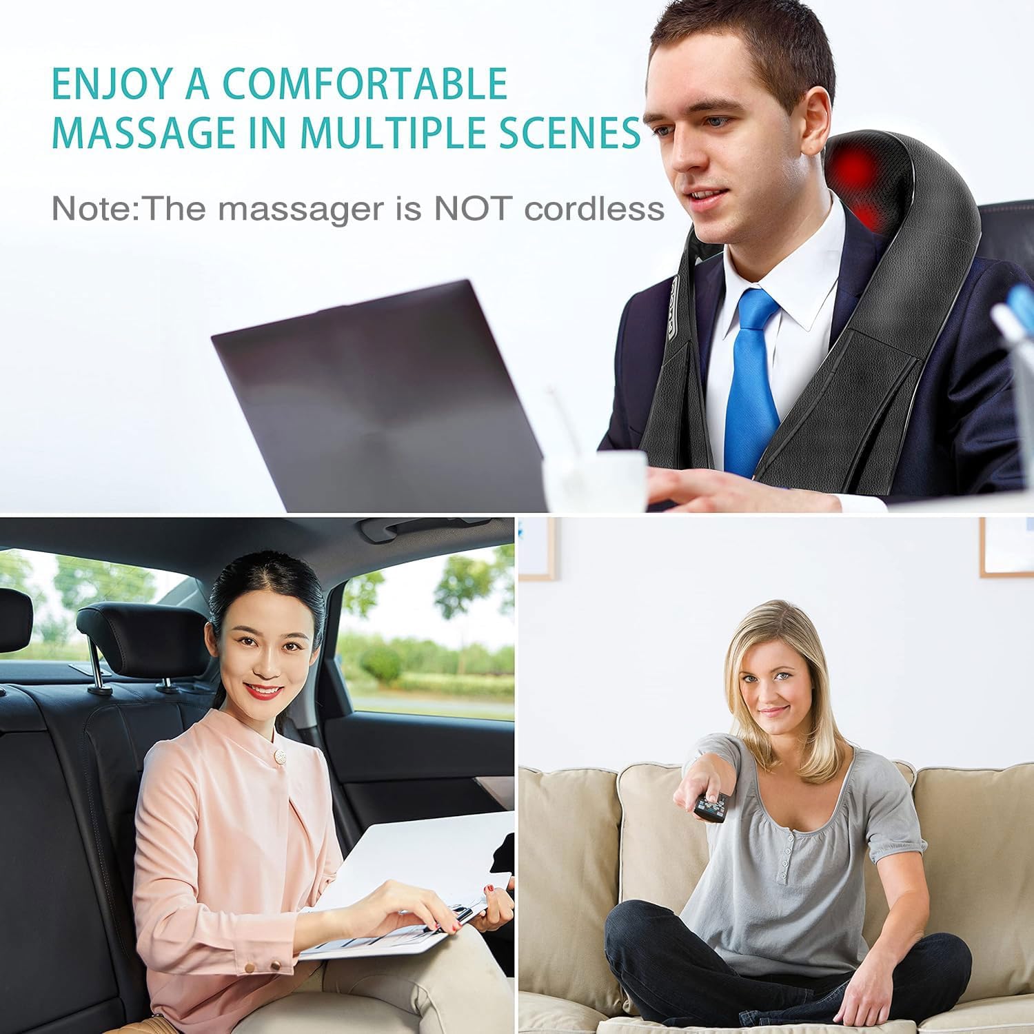 QuickHeat Shiatsu™ Massager – Deep Relief Without Limits