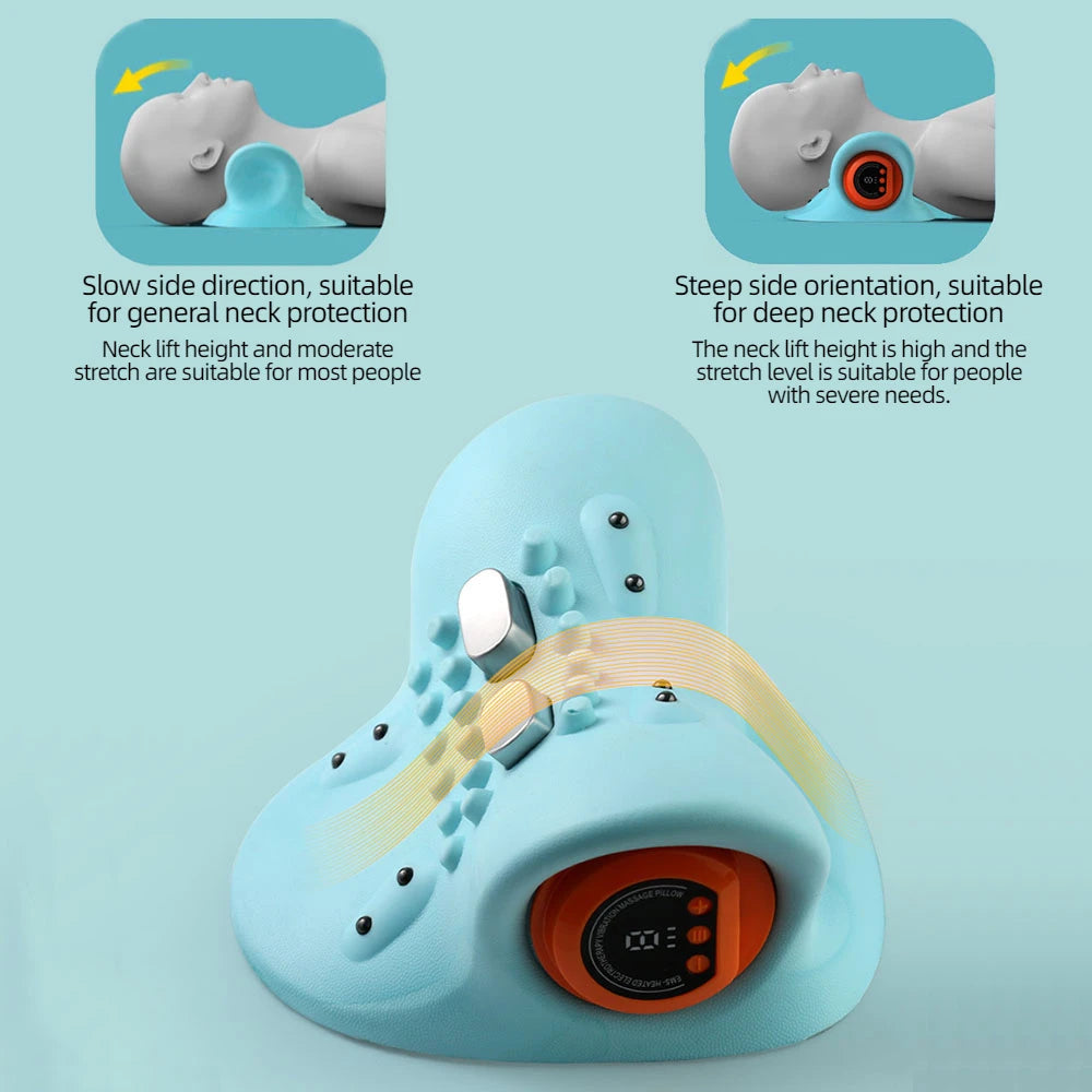 Stretch+Heat Neck Pillow™ – Pain‑Free Posture Fix